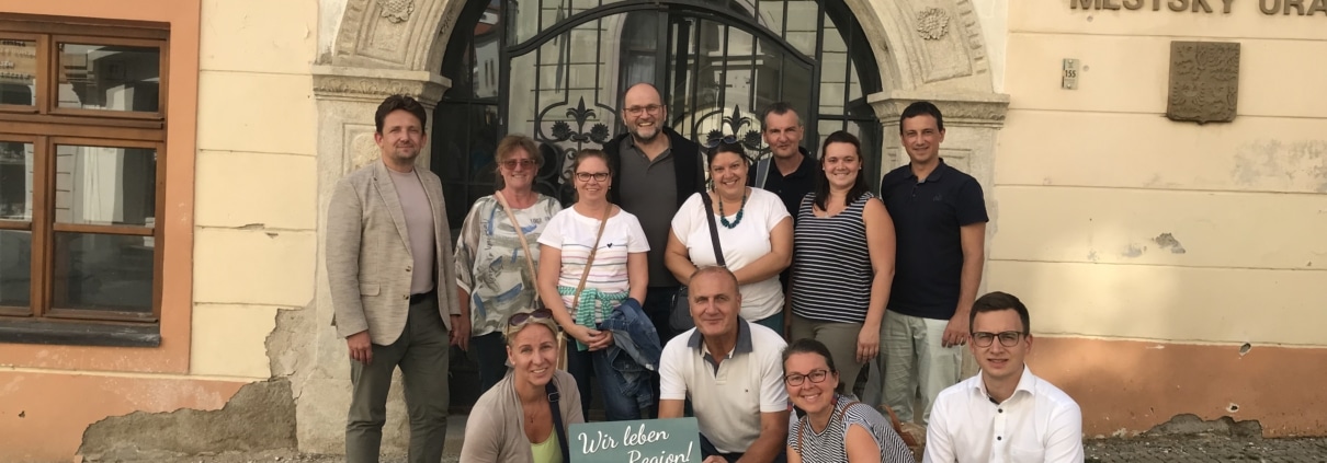Gruppenbild - Besuch der LEADER Delegation in Znaim