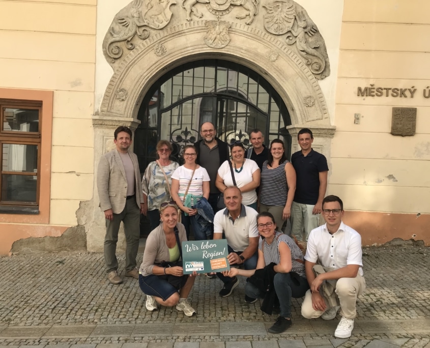 Gruppenbild - Besuch der LEADER Delegation in Znaim