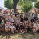 Kinder besuchen Pulkautaler Biennale 2026 in Hadres, Co. Stadtbücherei Znaim